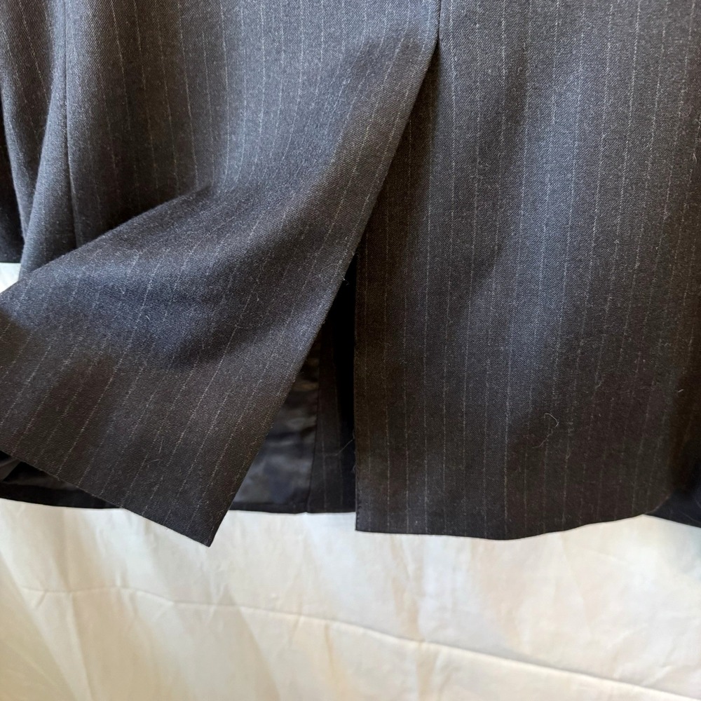 Joseph Jos A Bank Men Wool Cashmere Gray Sport Suit Jacket Blazer Pin Stripe 41L - Picture 4 of 16